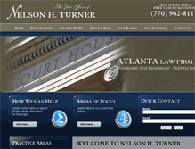 Tablet Screenshot of nelsonhturnerlaw.com